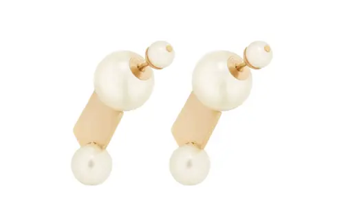 DIOR Metal Earrings Women's Gold