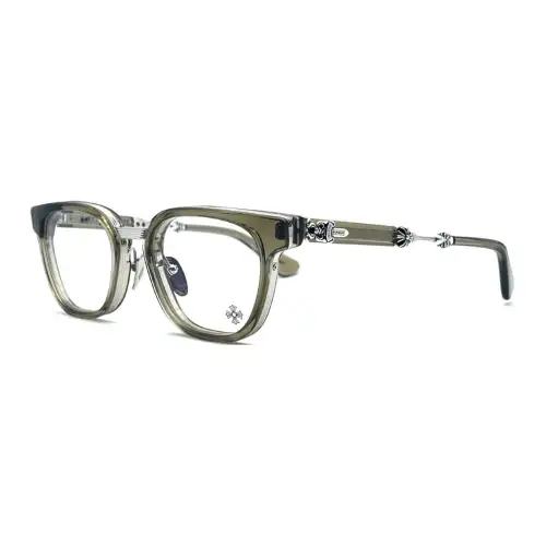 Chrome Hearts Acetate Silver Square Eyeglass Frames Men's Green