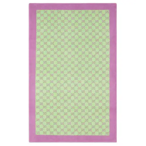 GUCCI Flannelette Knit Scarves Women's Green