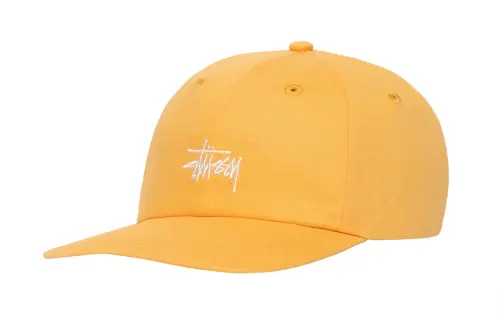 Stussy Cotton Baseball Caps Unisex Yellow