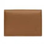 SAINT LAURENT Cassandre Grain Leather Card Holder Men's Brown