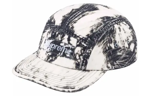 Supreme 100% Cotton Twill Baseball Caps Unisex Black