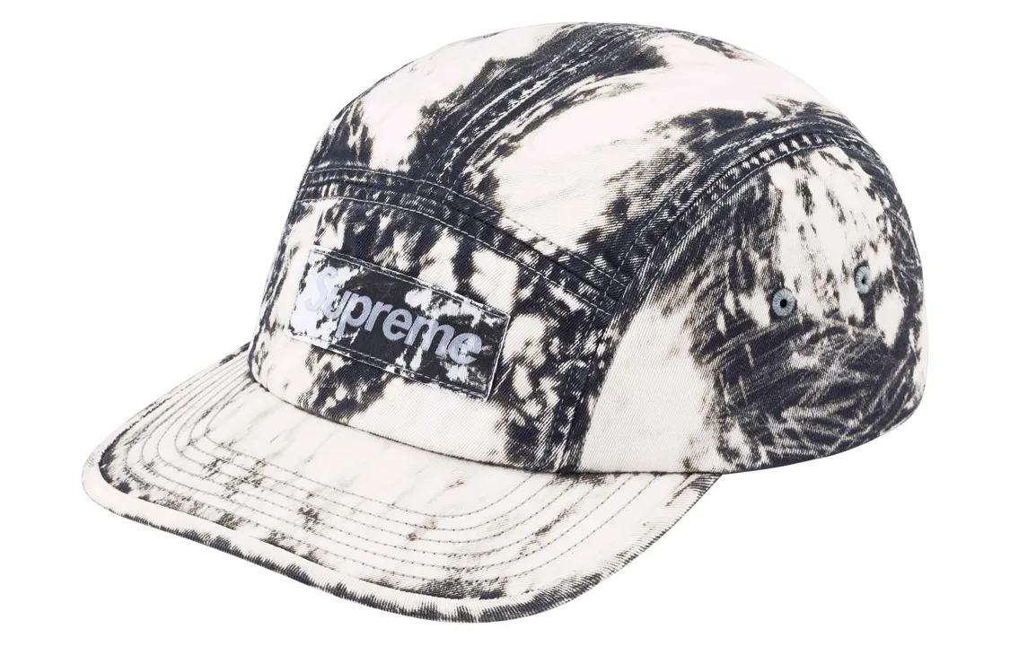 Supreme 100% Cotton Twill Baseball Caps Unisex Black