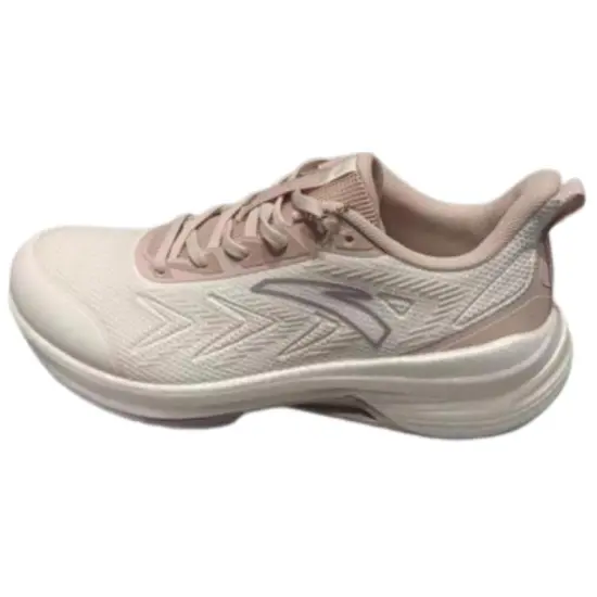 ANTA Running Shoes Women's Low-Top Ivory White/Lotus Grey