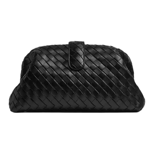 Bottega Veneta Calfskin Clutch Extra Large Women's Black
