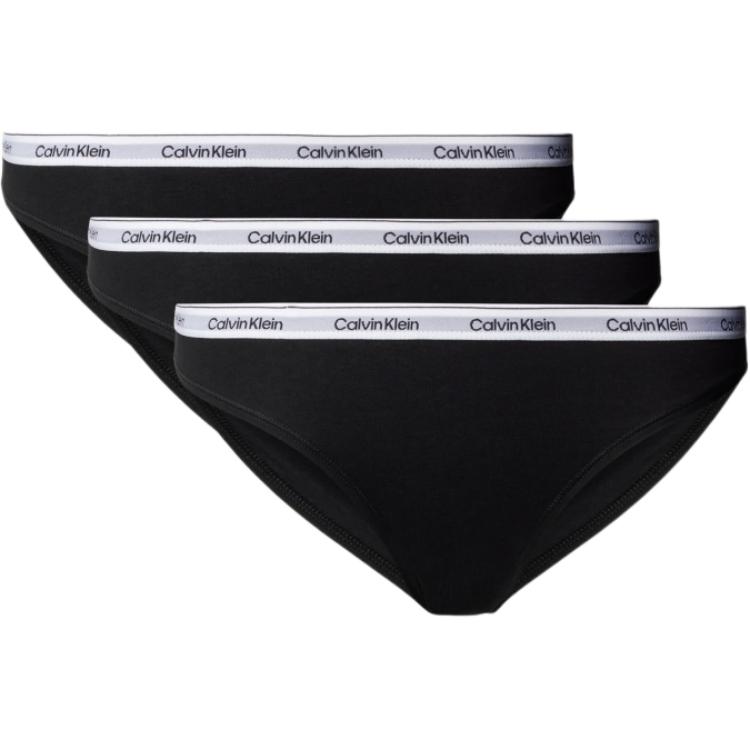 Женские трусы CALVIN KLEIN Bikini 3-Pack (черные)