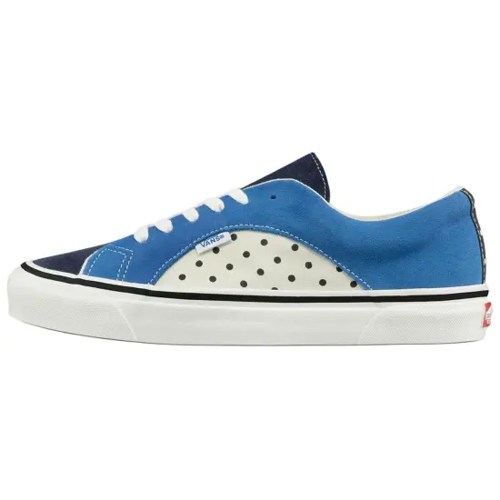 Vans Lampin Skateboarding Shoes Unisex Low-top White/Royal Blue/Fern Green