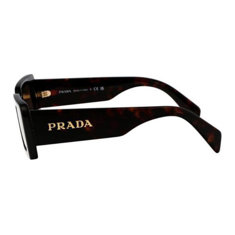 Женские солнцезащитные очки Prada (коричневые) — фото 6