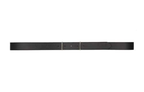 Maison Margiela Double Sided Design, Smooth Buckle Calfskin Leather Belts Men's Black