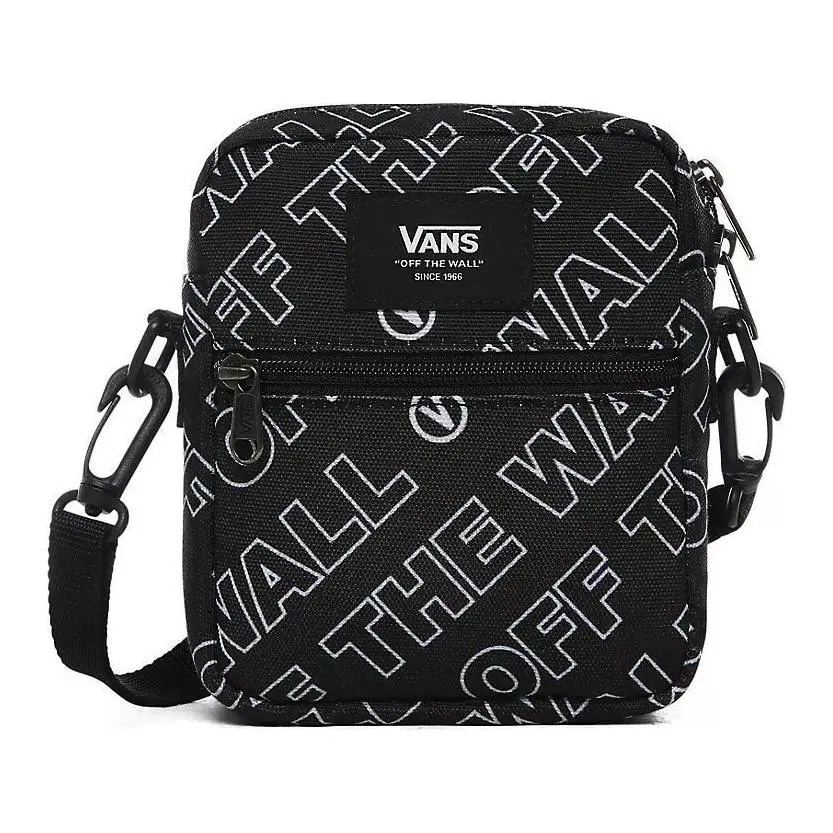 Vans Polyester Shoulder Bag, Crossbody Bag Regular Unisex Black