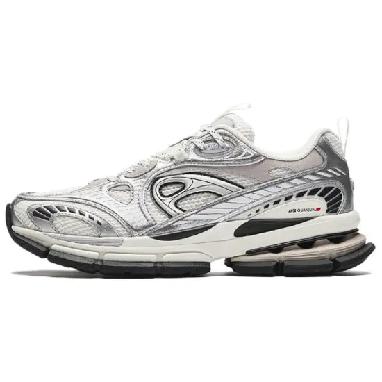 ANTA Champion Series Running Shoes Men Low-Top White Silver