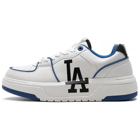 MLB Chunky Liner Skateboard Shoes Unisex Low-Top White Blue/Black