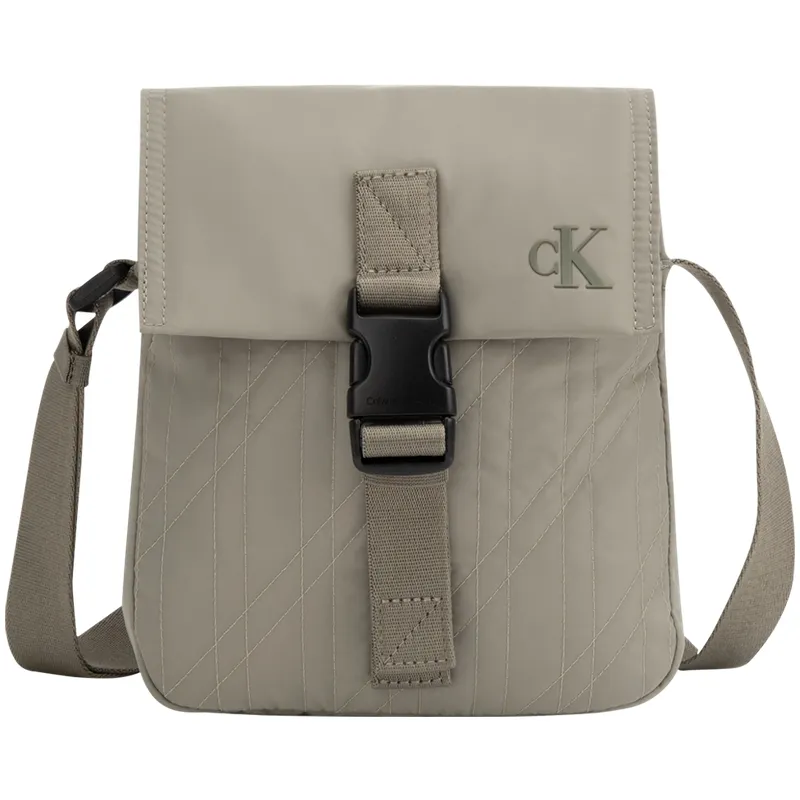 CALVIN KLEIN Fabric Crossbody Bags Men's Smoke Green
