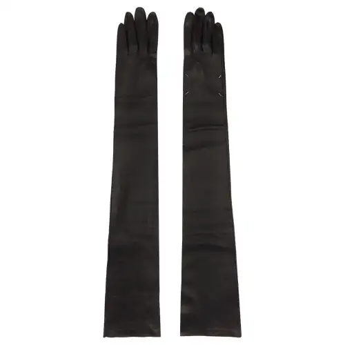 Maison Margiela Grain Sheepskin Gloves Women's Black