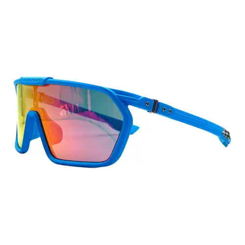 Chrome Hearts Acetate Irregular Shape Sunglasses Men's Blue