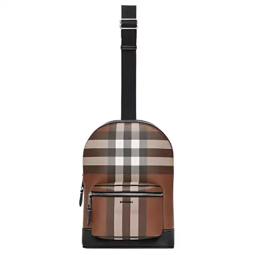 Burberry Leather Decoration Crossbody Bag, Shoulder Bag Men's Dark Birch Brown