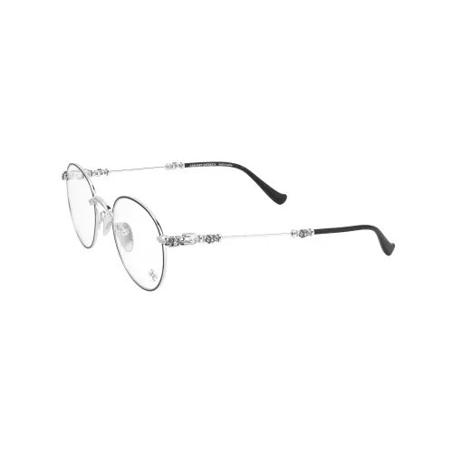 Chrome Hearts Round Eyeglass Frames Unisex Black