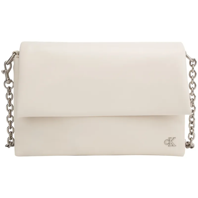 CALVIN KLEIN Synthetic Material Crossbody Bag Women's Egg Shell Yellow