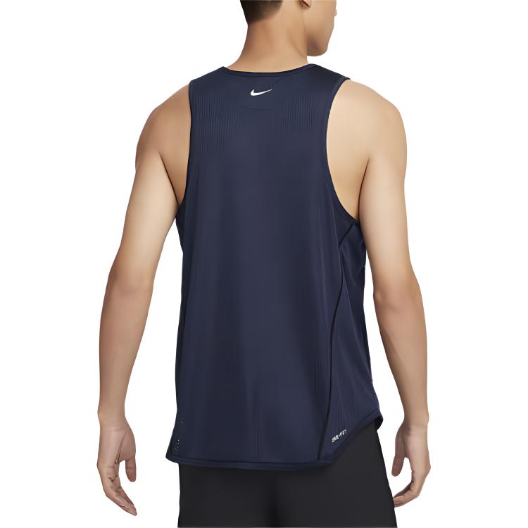Nike Running Tank Tops Men’s Black Crew Neck Moderate Straight Fit
