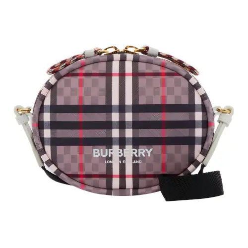 Burberry Leather Round Bag, Shoulder Bag, Crossbody Bag Unisex Light Rose