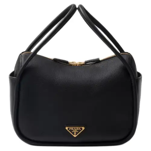 PRADA Leather Handbag Women's Black