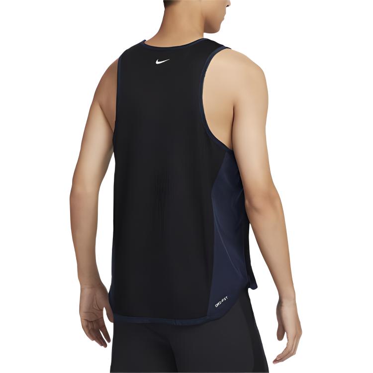 Nike Running Tank Tops Men’s Black Crew Neck Moderate Straight Fit