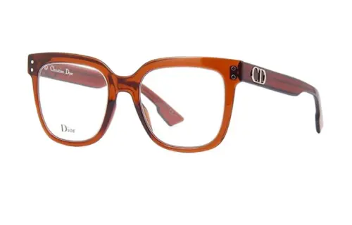 DIOR Polyamide Irregular Shape Eyeglass Frames Women's Red