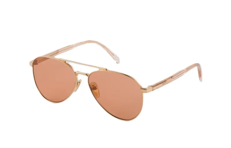 PRADA Engraved Logo Pilot-frame Sunglasses
