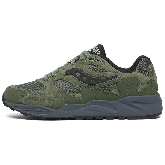 Saucony Grid Shadow 2 Running Shoes Men Low-Top Green/Gray