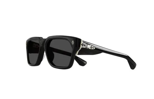 Chrome Hearts Irregular Shape Sunglasses Men's Black