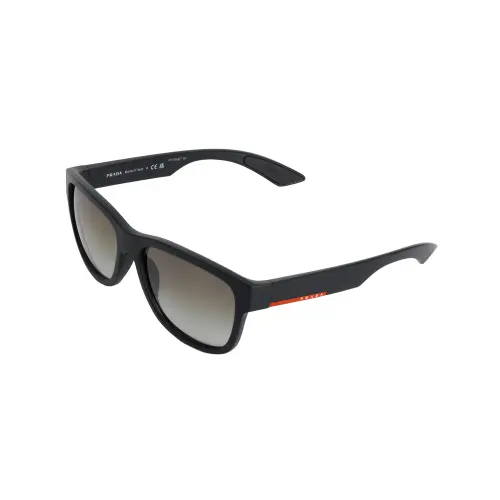 PRADA Plastic Square Sunglasses Men's Black