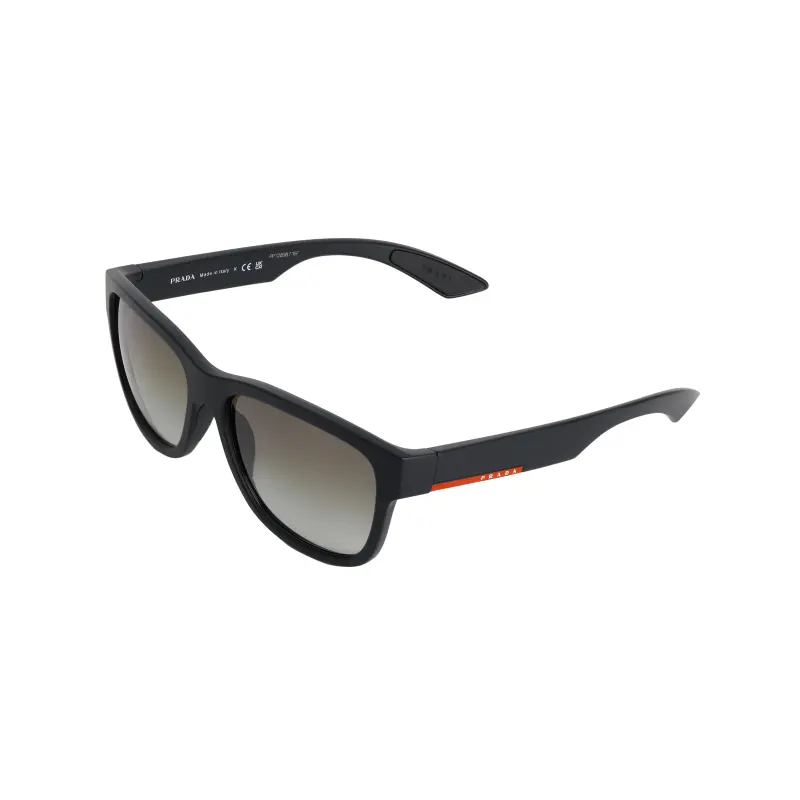 PRADA Plastic Square Sunglasses Men's Black