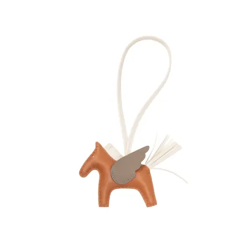 HERMES Rodeo Pegase Calfskin Charms Unisex Brown