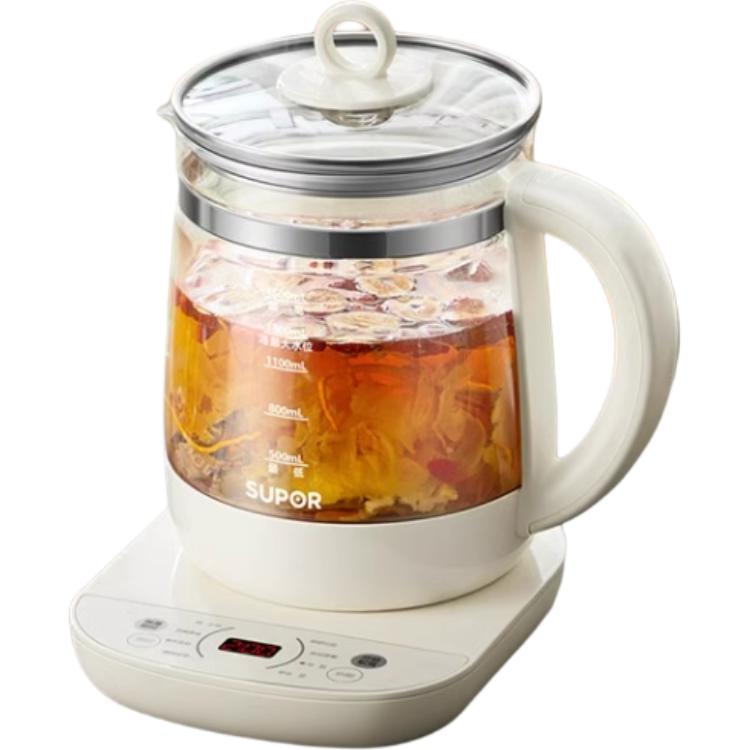 SUPOR SW-15YT66 health pot, chassis heating, 1.5L large capacity, 800W power, high borosilicate glass