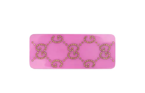 GUCCI Resin, Crystal Hair Clips Women's Pink
