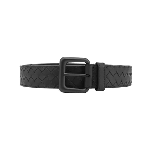 Bottega Veneta Cow Leather Belts Men's Width 3.5cm
