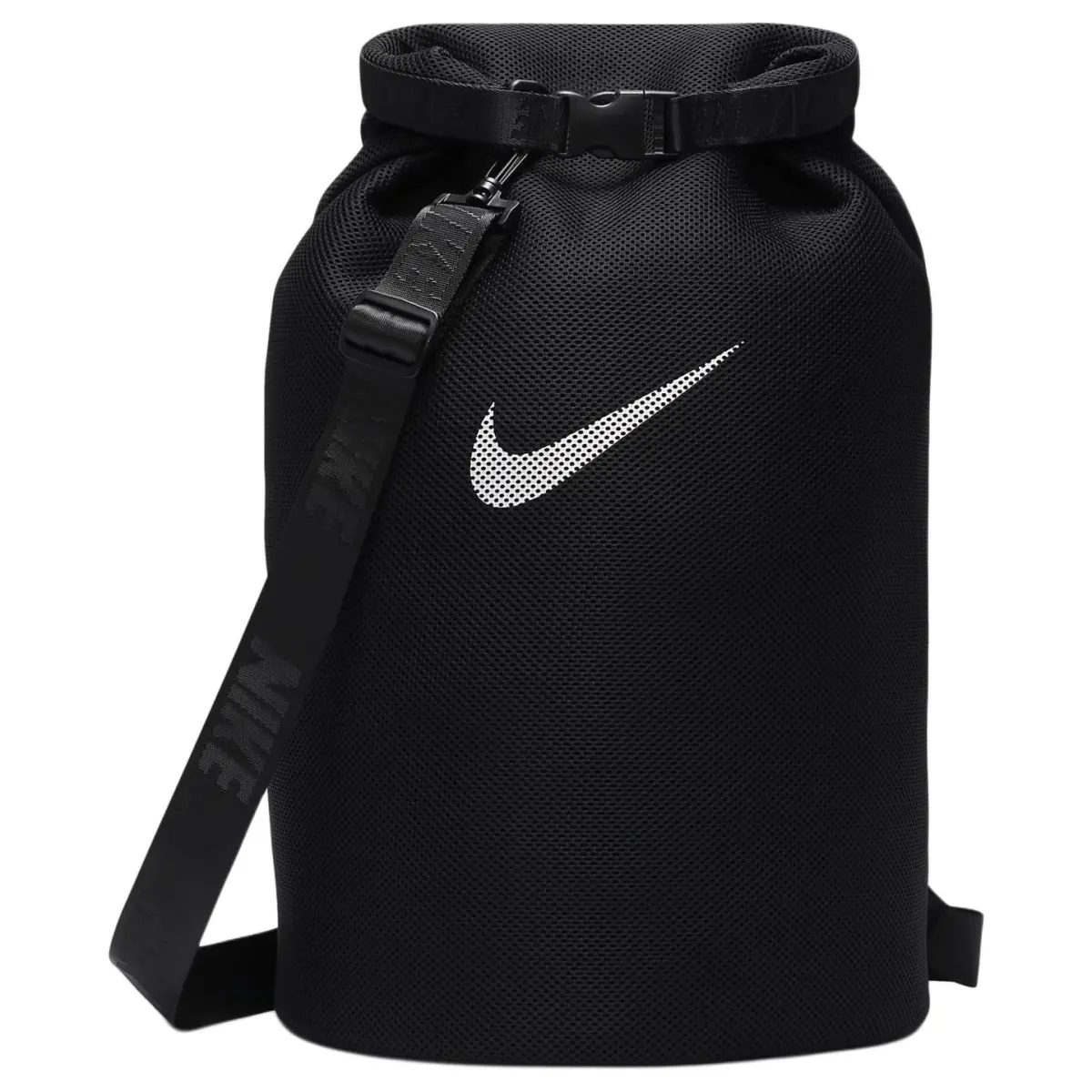 Nike Polyester Crossbody Bag Regular Unisex Black & White