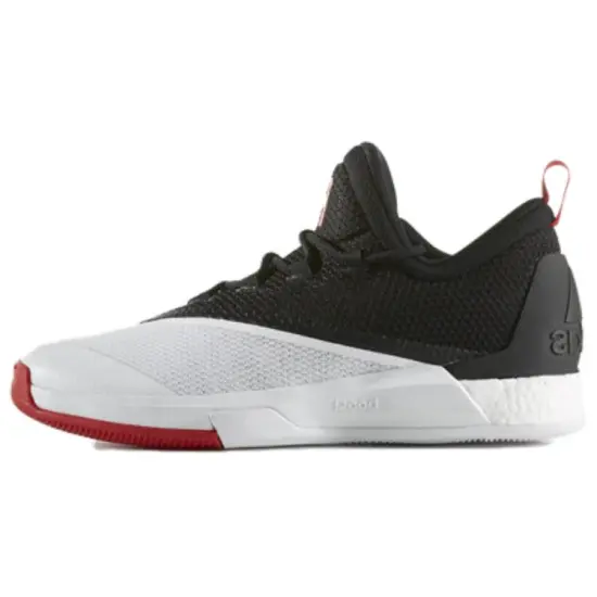 Adidas Crazylight Boost 2.5 Basketball Shoes Men Low-Top White Black