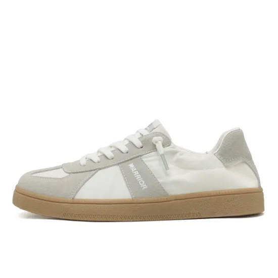 WARRIOR Skateboard Shoes Unisex Low-Top Gray/Beige