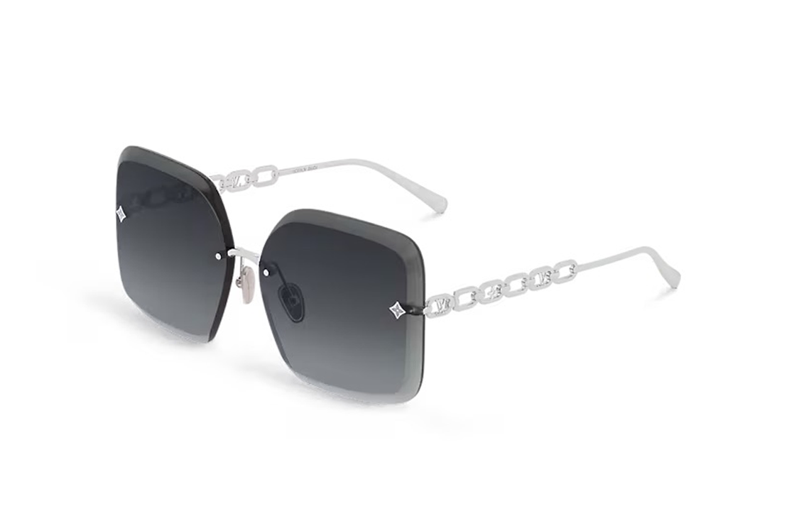 Женские очки Louis Vuitton (серебристые)