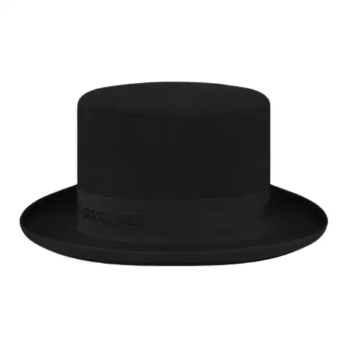 DIOR Rabbit Fur Felt, Viscose, Cotton, Polyester Top Hats Unisex Black