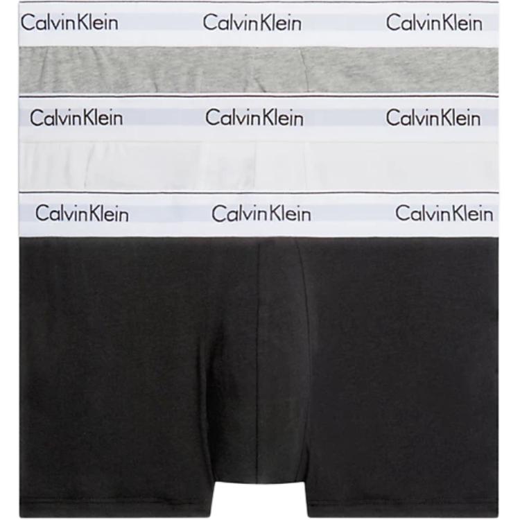 Мужские трусы CALVIN KLEIN TRUNK 3PK (черно-серые)