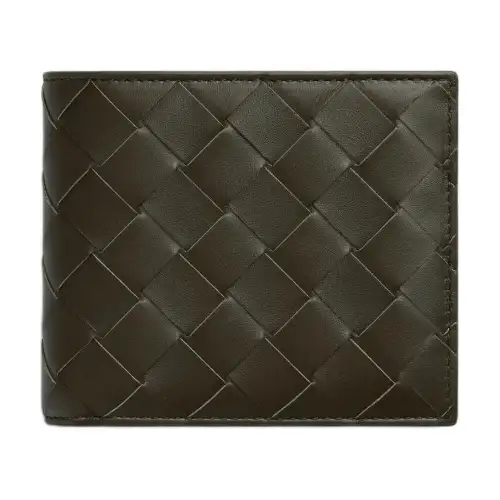 Bottega Veneta Intrecciato Calfskin Wallet Men's Deep Praline
