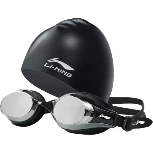 LiNing Li Ning HD wide angle wide field of view widened anti-slip goggles with swimming goggles silicone same style for men and women