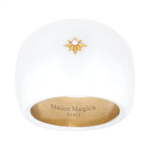 Maison Margiela Brass Rings Women's White