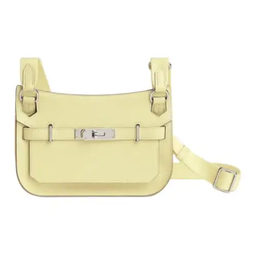 HERMES Jypsiere Swift Calfskin Crossbody Bags Mini Women's Milton Yellow