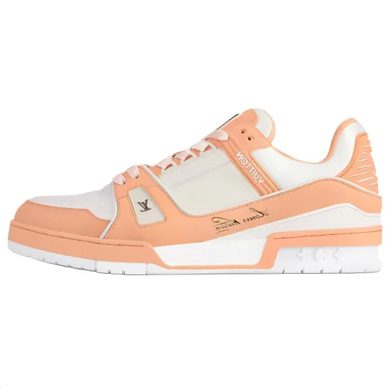 LOUIS VUITTON Trainer Skateboard Shoes Men Low-Top Orange