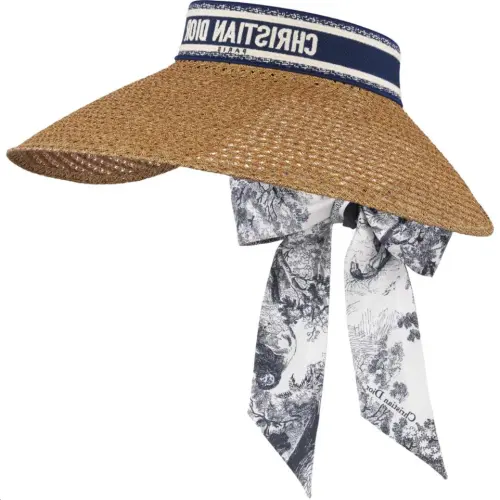 DIOR Paper Polyester Sun Protection Hats Unisex Multicolor