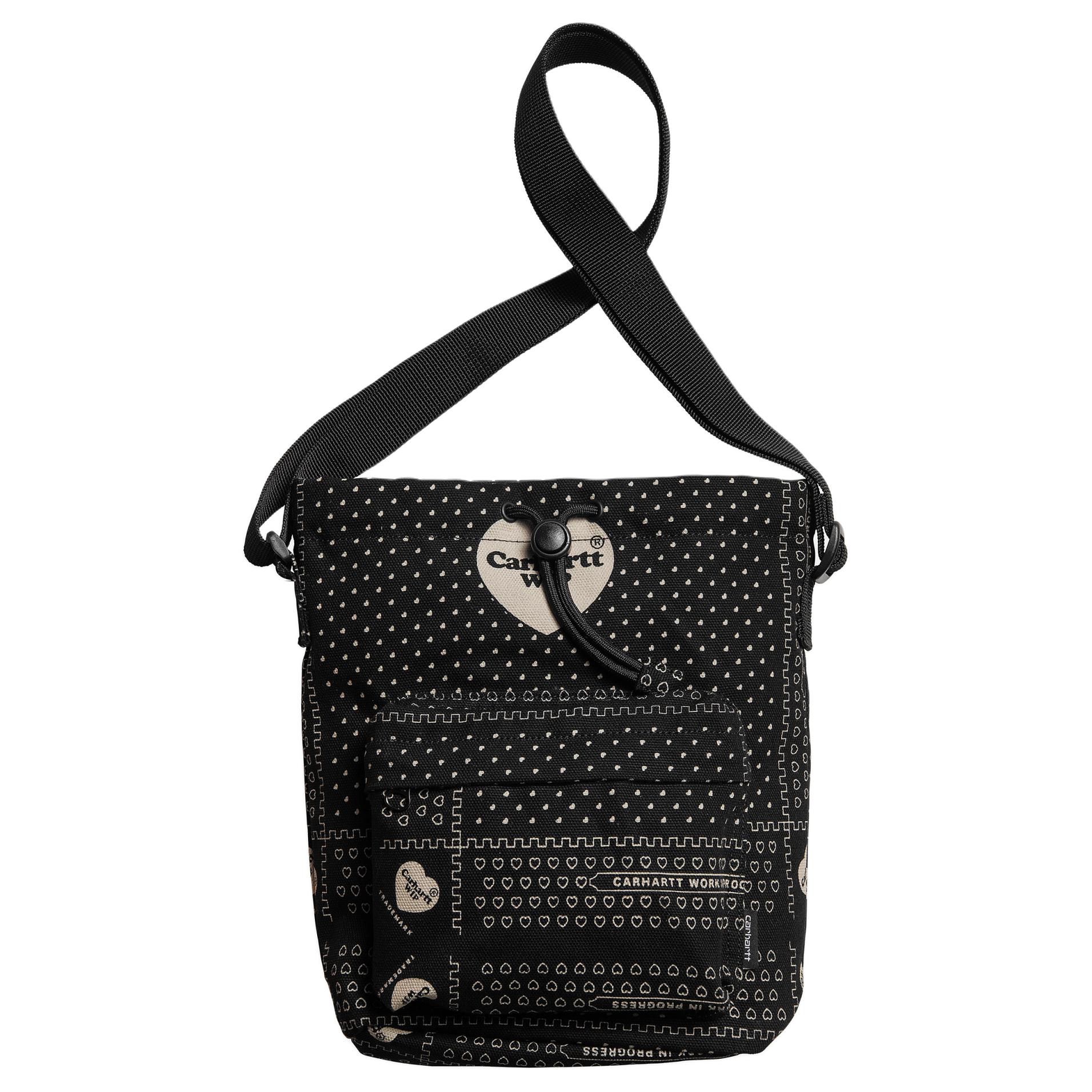 Мужская сумка Carhartt WIP Heart Bandana (черная) — фото 2