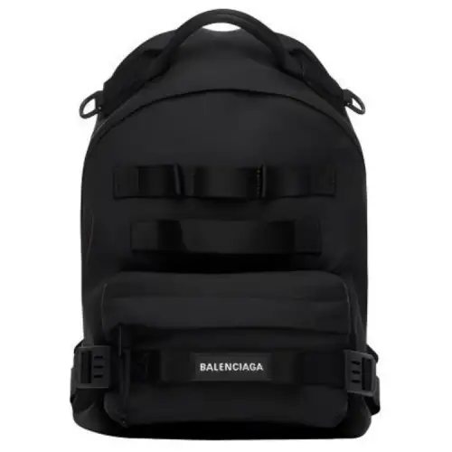 Balenciaga Army Nylon Fabric Backpack Small Men's Black